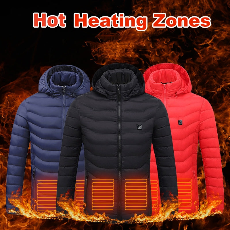 Jacket Cotton Coat Heater Thermal Heating  USB Electric