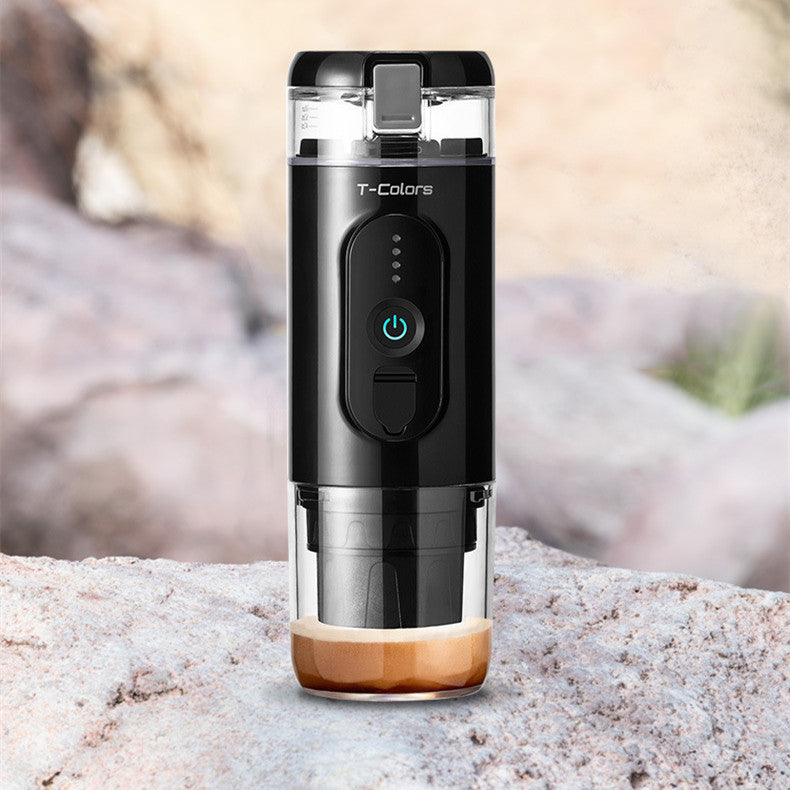 Portable espresso coffee machine that heats the Water